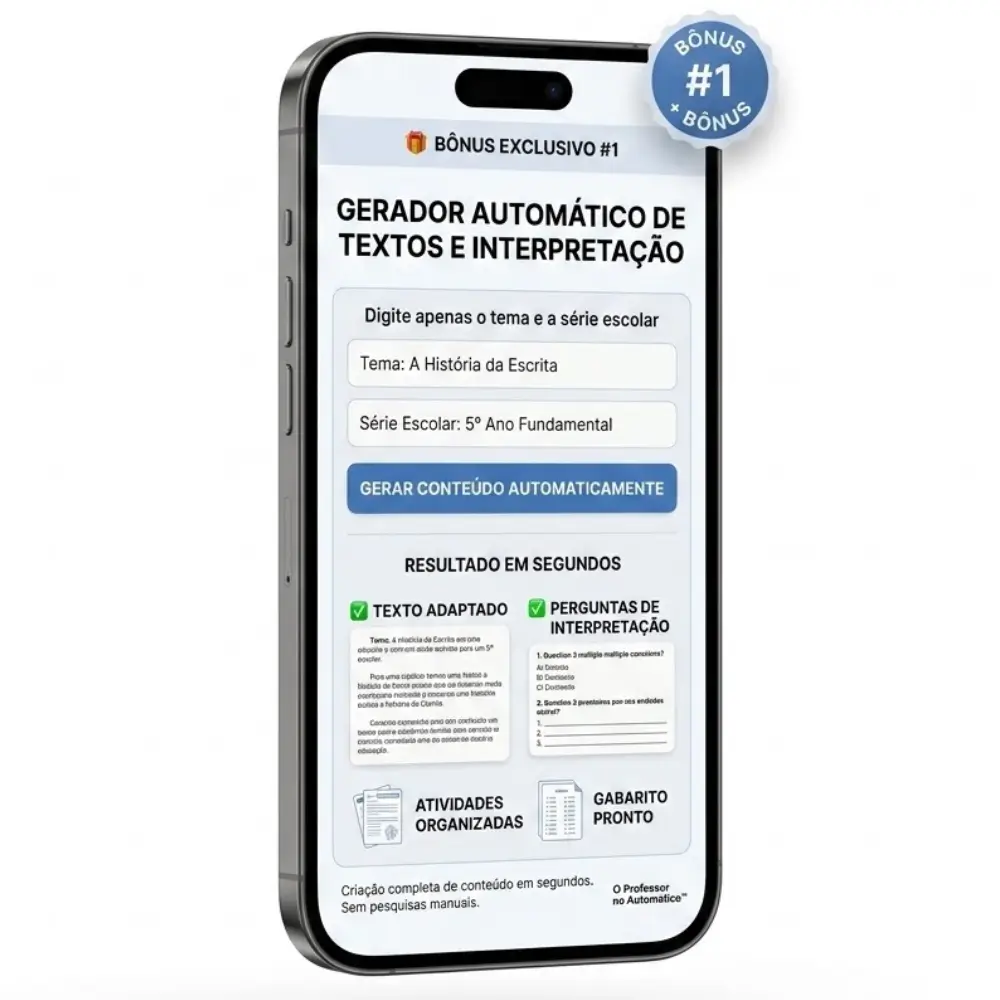 Bônus 1 - Gerador de Textos