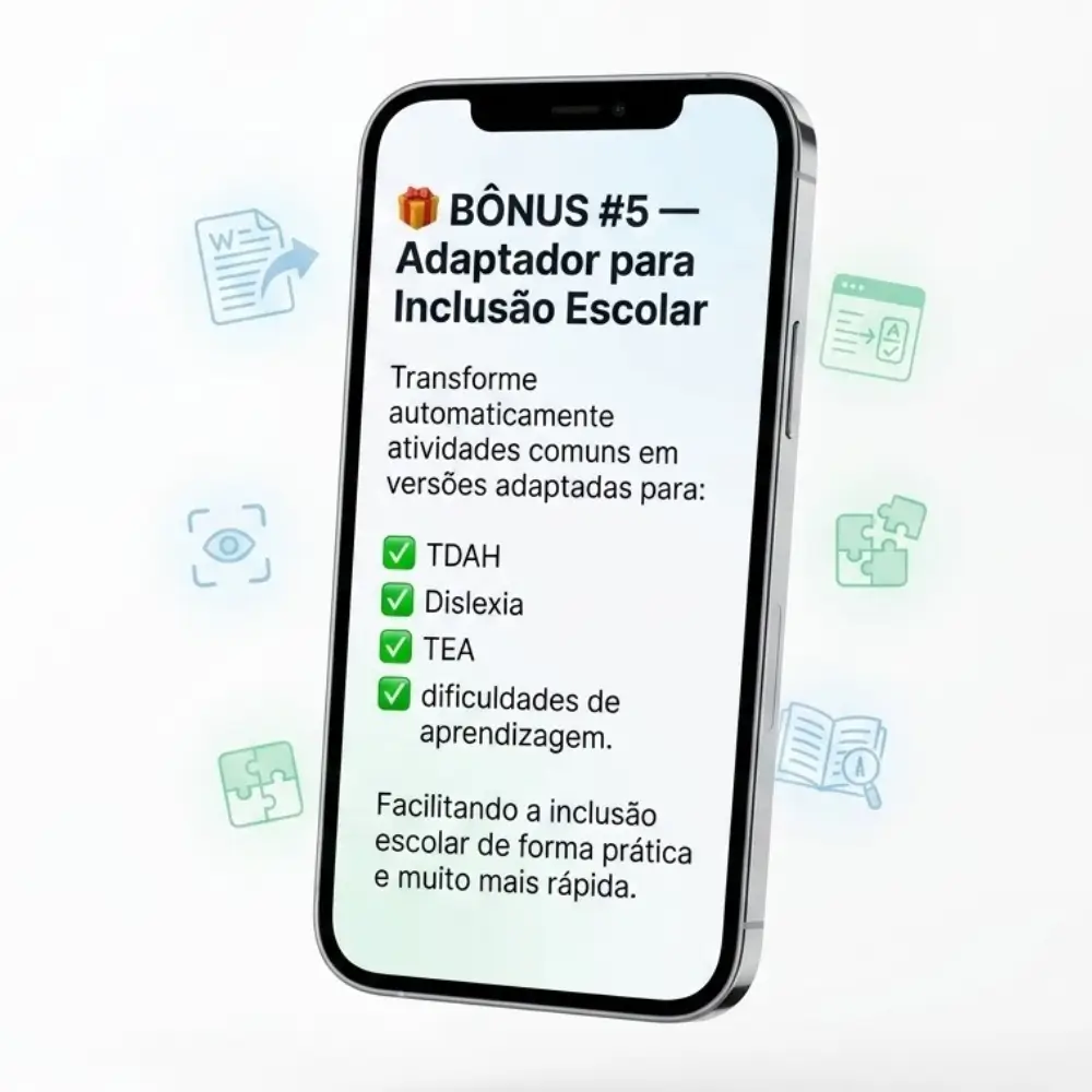 Bônus 5 - Adaptador Inclusão